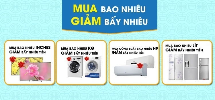 Tưng bừng tết đinh dậu 2017 mua bao nhiêu, giảm bấy nhiêu.